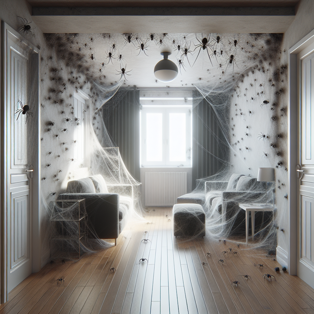 Wohnung mit Spinnenbefall